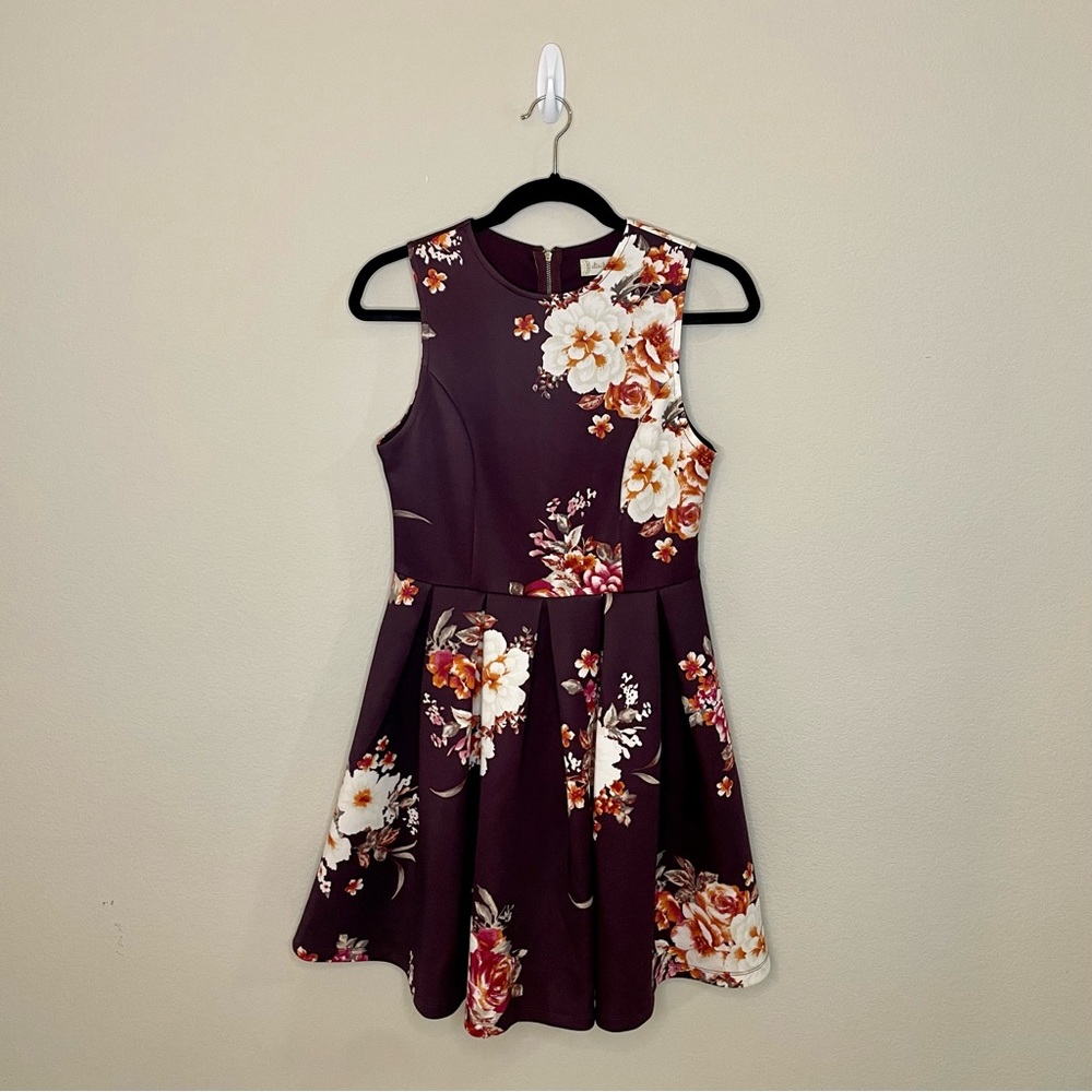 Altar’d State Sleeveless Fit & Flare Floral Pattern Dress